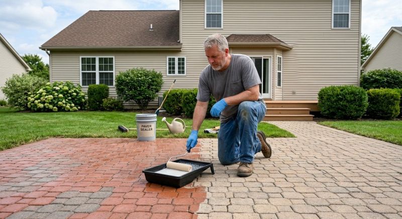 Paver Driveway Sealing in Redmond, WA