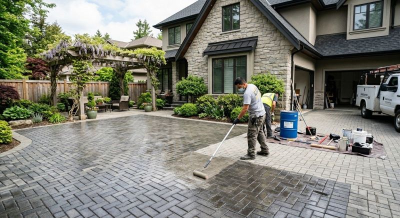 Concrete Walkway Sealing in Gig Harbor, WA
